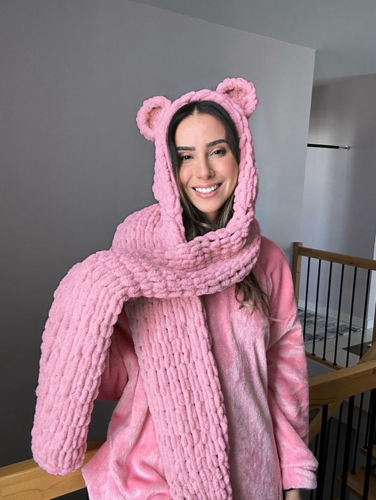 Yumuşacık Ayıcık Atkı